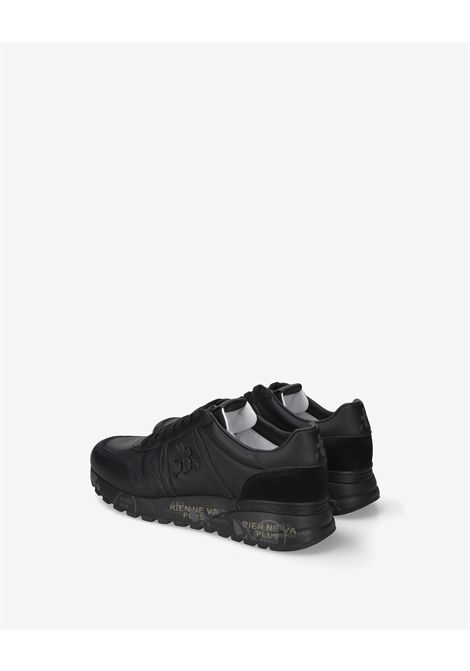 Premiata Lander 8659 Sneaker in Leather and Suede Black Men's PREMIATA |  | LANDER VAR8659